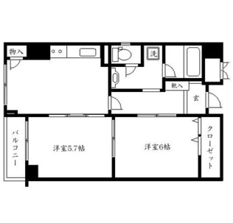 東京都豊島区東池袋２丁目 賃貸マンション 2DK